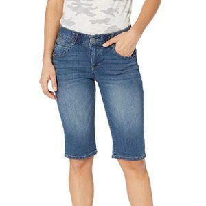 Women's Petite Denim, Ab Solution Bermuda Short